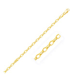 3.2mm 14k Yellow Gold Oval Rolo Chain