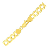 7.0mm 10k Yellow Gold Curb Chain