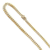 Miami Yellow Gold Cuban Link Curb Chain 14K 8mm 22-40in