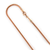 14K Rose Gold Franco Chain 2.5mm 24-30in Acc